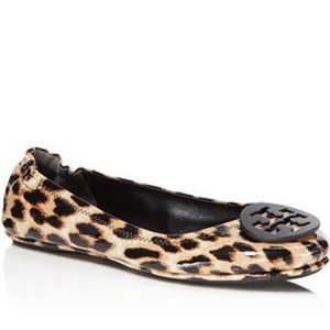 Tory Burch Minnie Travel Ballet Flat (Natural Leopard) size 7 new, never worn